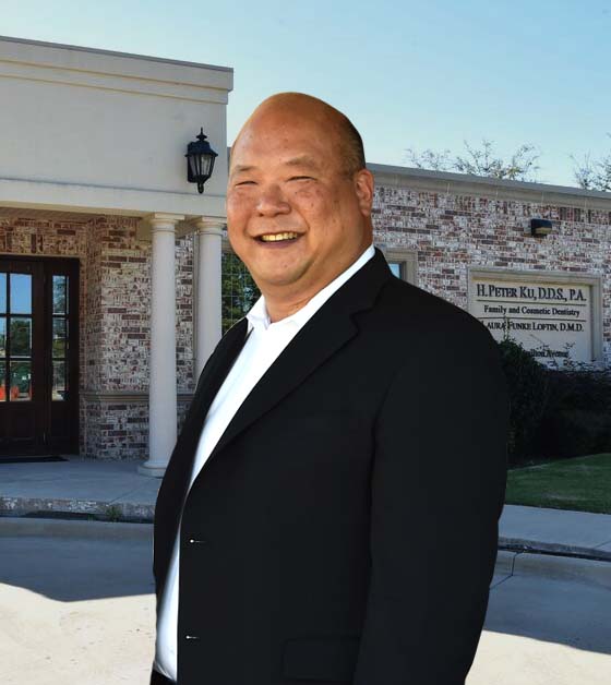 A picture of H. Peter Ku, D.D.S. PA in front of his practice