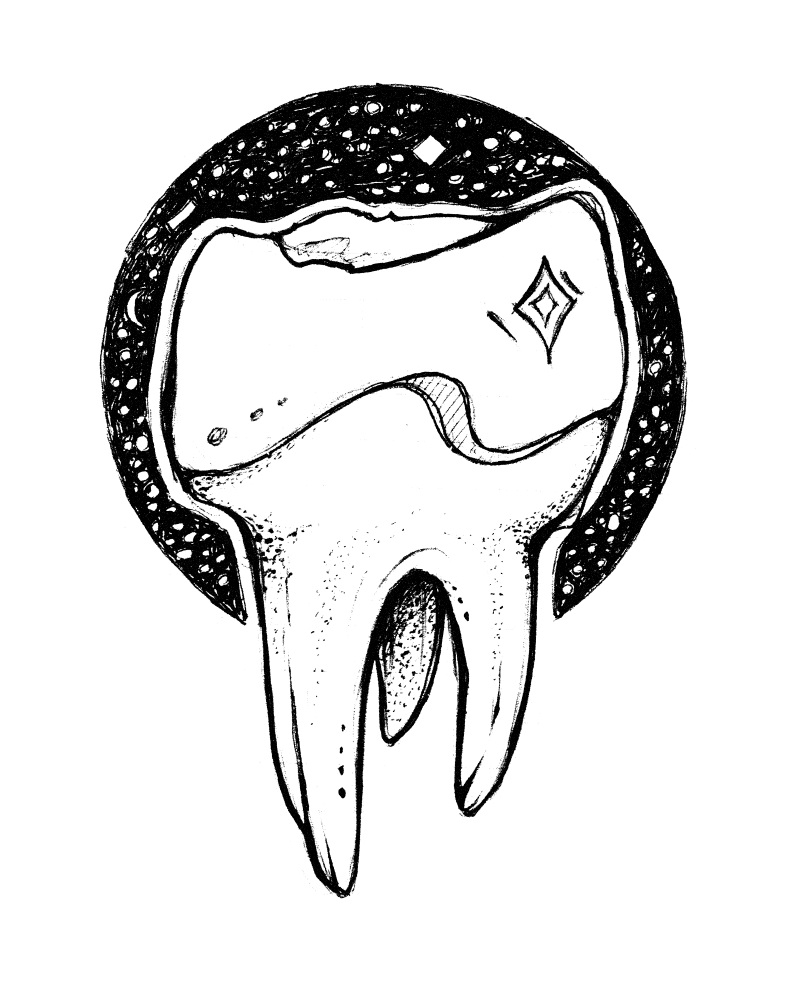 Tooth tattoo meaning history photo drawings sketches facts